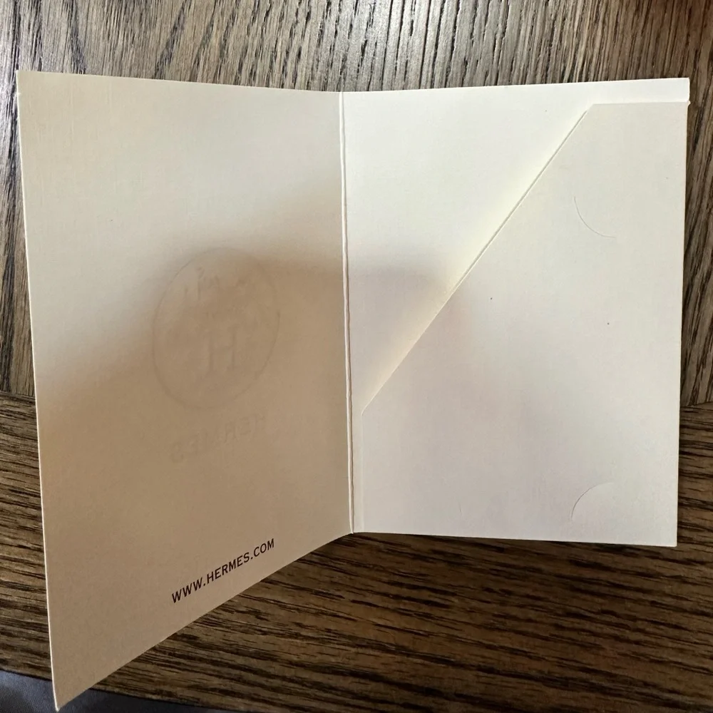 Hermes card holder/receipt holder
